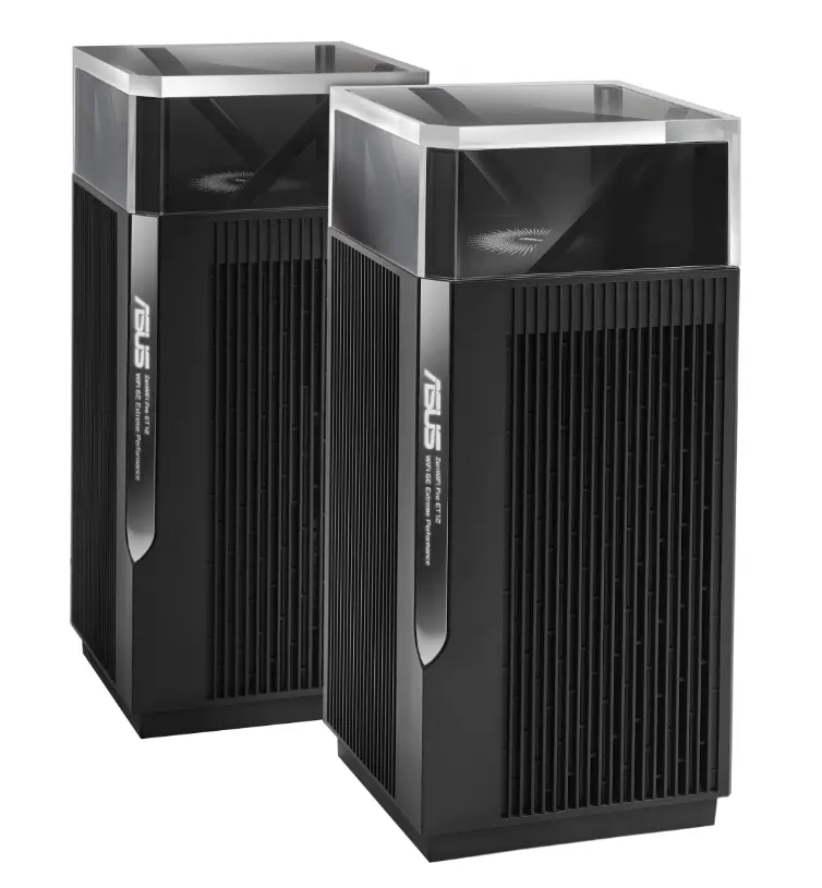 ASUS ZENWIFI PRO ET12 ( 2 PACK ) BLACK AXE11000 Tri Band Mesh WiFi System