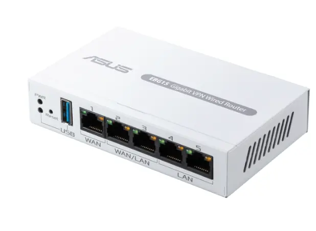 ASUS EXPERTWIFI EBG15 Gigabit VPN wired router, Up to 3 WAN ethernet ports + 1 USB WAN