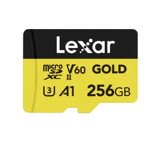 Lexar® Professional GOLD 256GB microSDXC™ UHS-II Card LMSGOLD256G-BNNNG