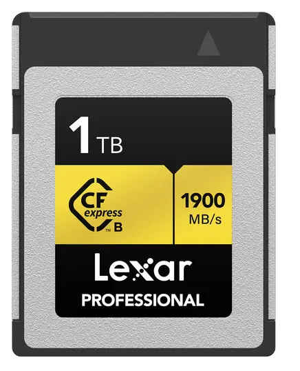 Lexar® Professional CFexpress™ Type B 1TB Card GOLD SeriesLCXEXPR001T-RNENG