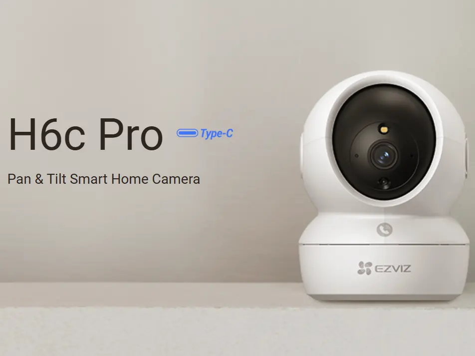 EZVIZ H6c Pro 1080P Pan & Tilt Smart Home Camera 360°雲台版網絡攝錄機
