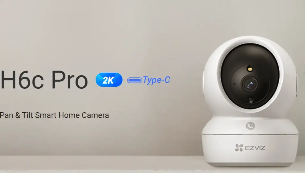EZVIZ H6c Pro 2K Pan & Tilt Smart Home Camera 360°雲台版網絡攝錄機