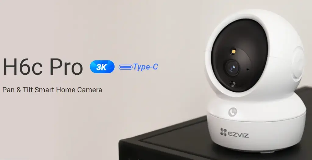 EZVIZ H6c Pro 3K Pan & Tilt Smart Home Camera 360°雲台版網絡攝錄機