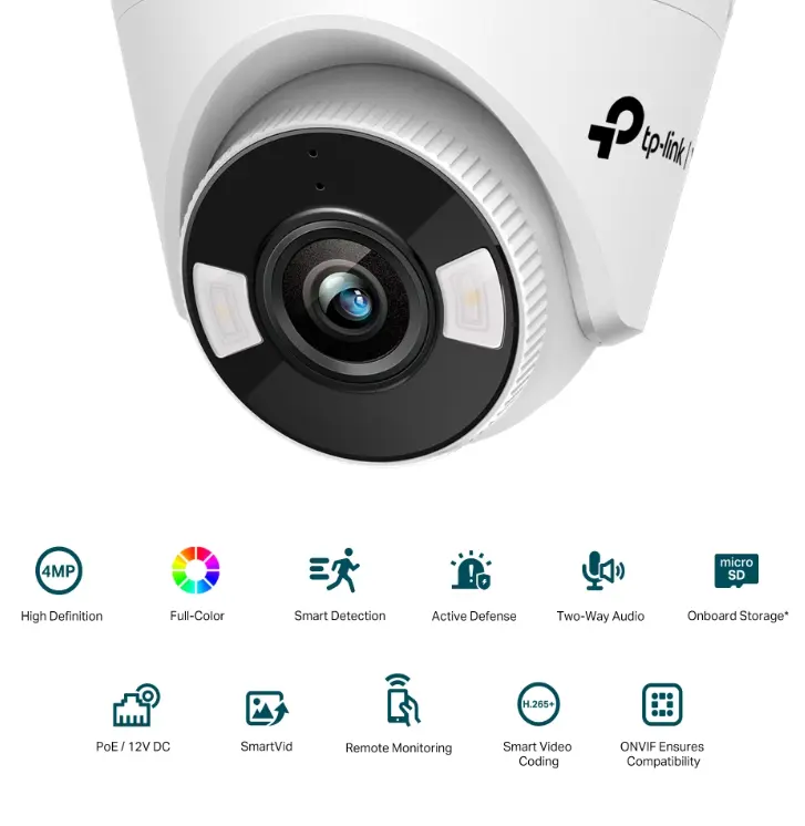 TP-LINK VIGI C440 4MP 全彩半球型網路攝影機