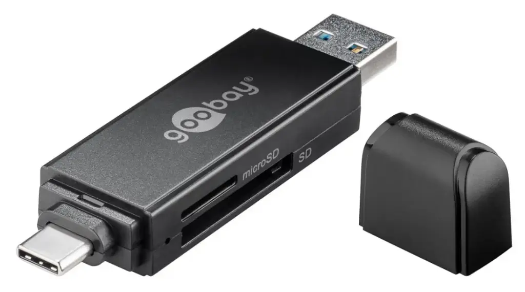 GOOBAY TYPE-C + USB SD AND MICRO SD CARD READER 58261