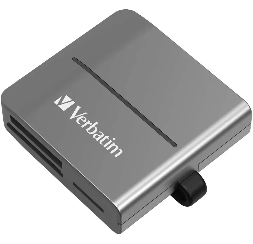 VERBATIM 65678 USB 3.2 GEN 1 CARD READER 配備 6 個記憶卡插槽
