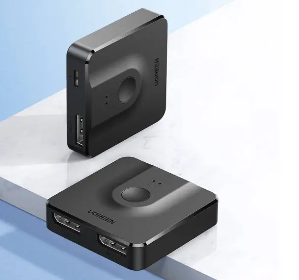 UGREEN DISPLAY PORT SWITCH 2 IN 1 OUT ( DP1.2 4K60Hz / BI-DIRECTION SWITCH  )