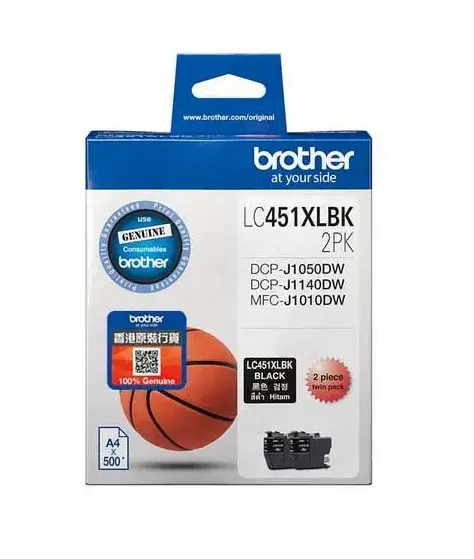 BROTHER LC451XLBK 2PK 黑色墨盒