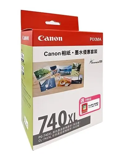 CANON PG-740XL + CL-741XL 墨水連 GP-508 相紙優惠套裝