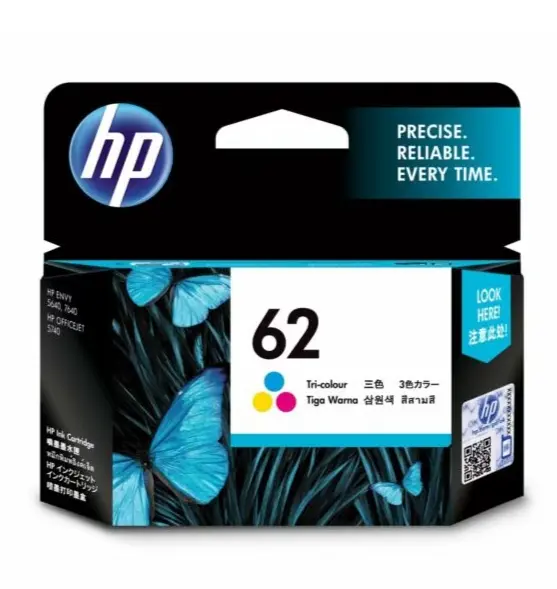 HP 62 三色原廠墨盒 C2P06AA