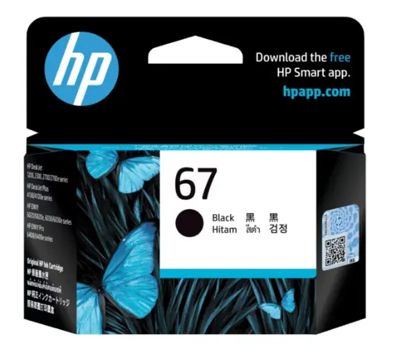HP 67 黑色原廠墨盒 3YM56AA