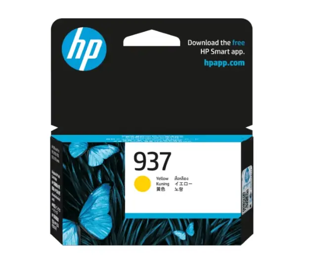 HP 937 黃色原廠墨盒 4S6W4NA