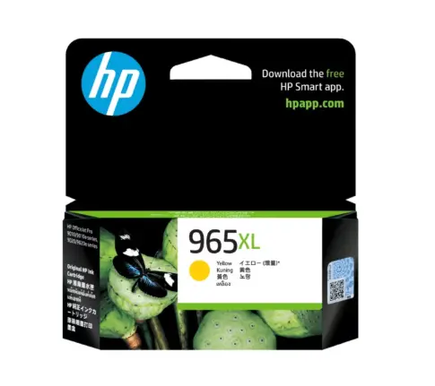 HP 965XL 高打印量黃色原廠墨盒 3JA83AA
