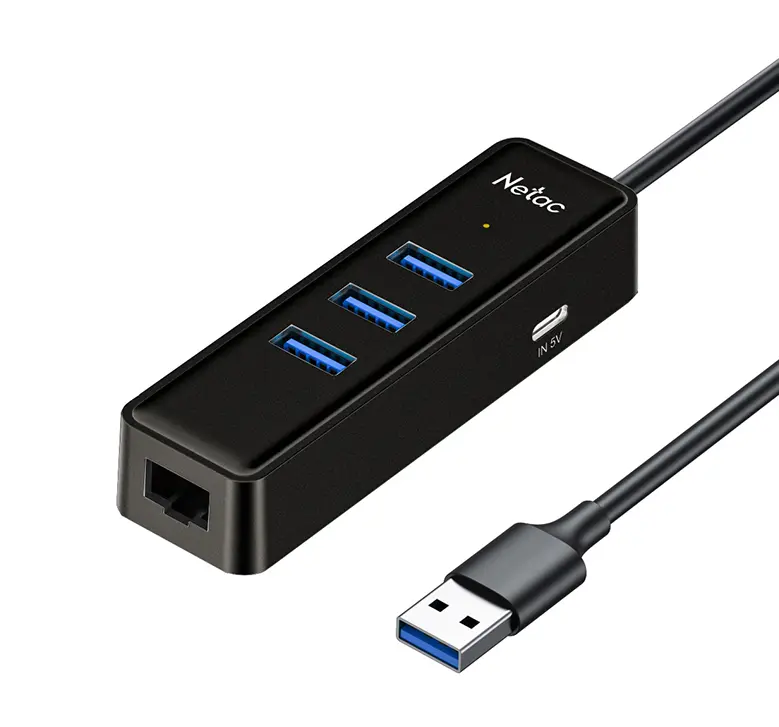 NETAC WF12 WF12 USB3.0 轉 USB3.0 & RJ45 集線器