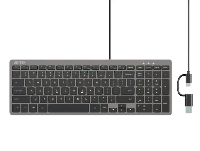UNITEK SlimTap 超輕有線鍵盤（99個按鍵  T053AGY01 )