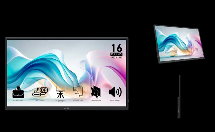 MSI PRO MP165 E6商務隨身螢幕