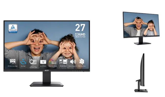 MSI PRO MP273U 27" IPS 4K 60HZ 商務文書顯示器