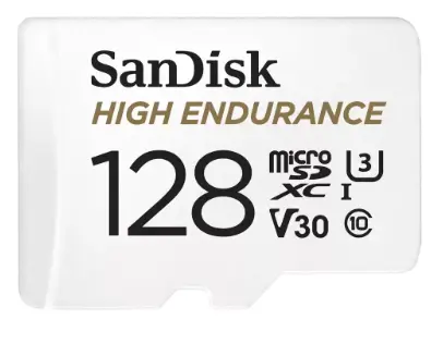 SANDISK HIGH ENDURANCE 128GB MICROSD(VIDEO MONITORING 100R/40W) SDSQQNR