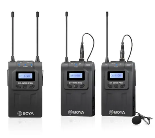 BOYA BY-WM8 PRO-K2 HK (TX8+TX8+RX8) 雙通道無線麥克風 (接收＋2組發射)