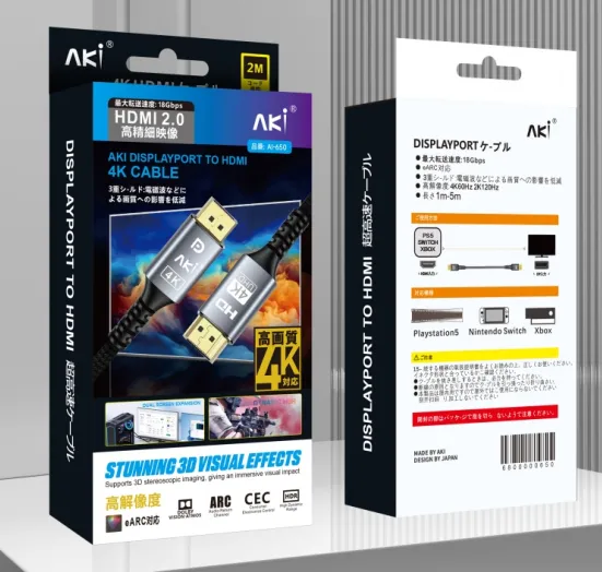 AKI DISPLAY PORT TO HDMI CABLE AI-650 3M